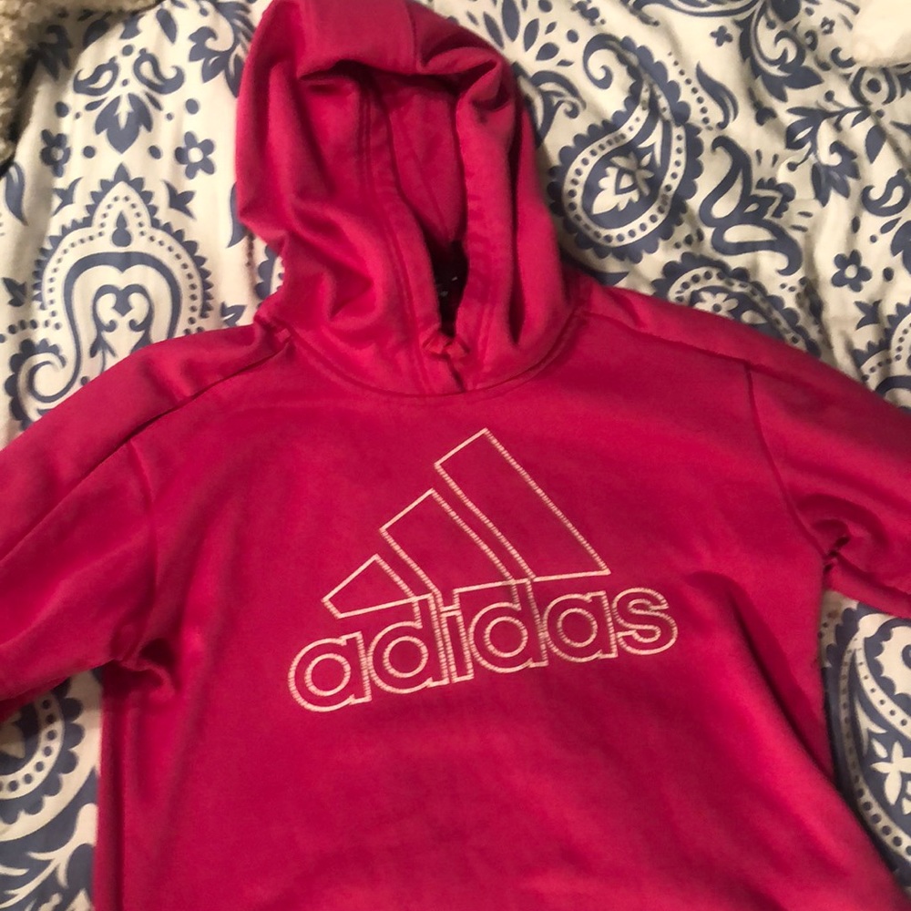 Pink adidas hoodie